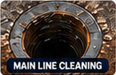 Main Line Cleaning drain cleaning result